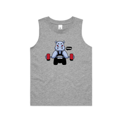 Kids/Youth HRDKAW Hippo Muscle Tank Thumbnail